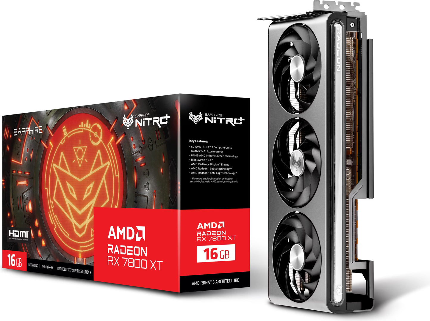 Sapphire Nitro+ Radeon RX 7800 XT Gaming OC 16GB GDDR6
