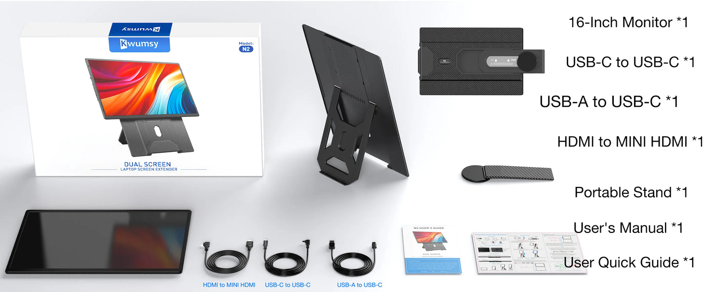 Extensor de Pantalla Dual 16"
