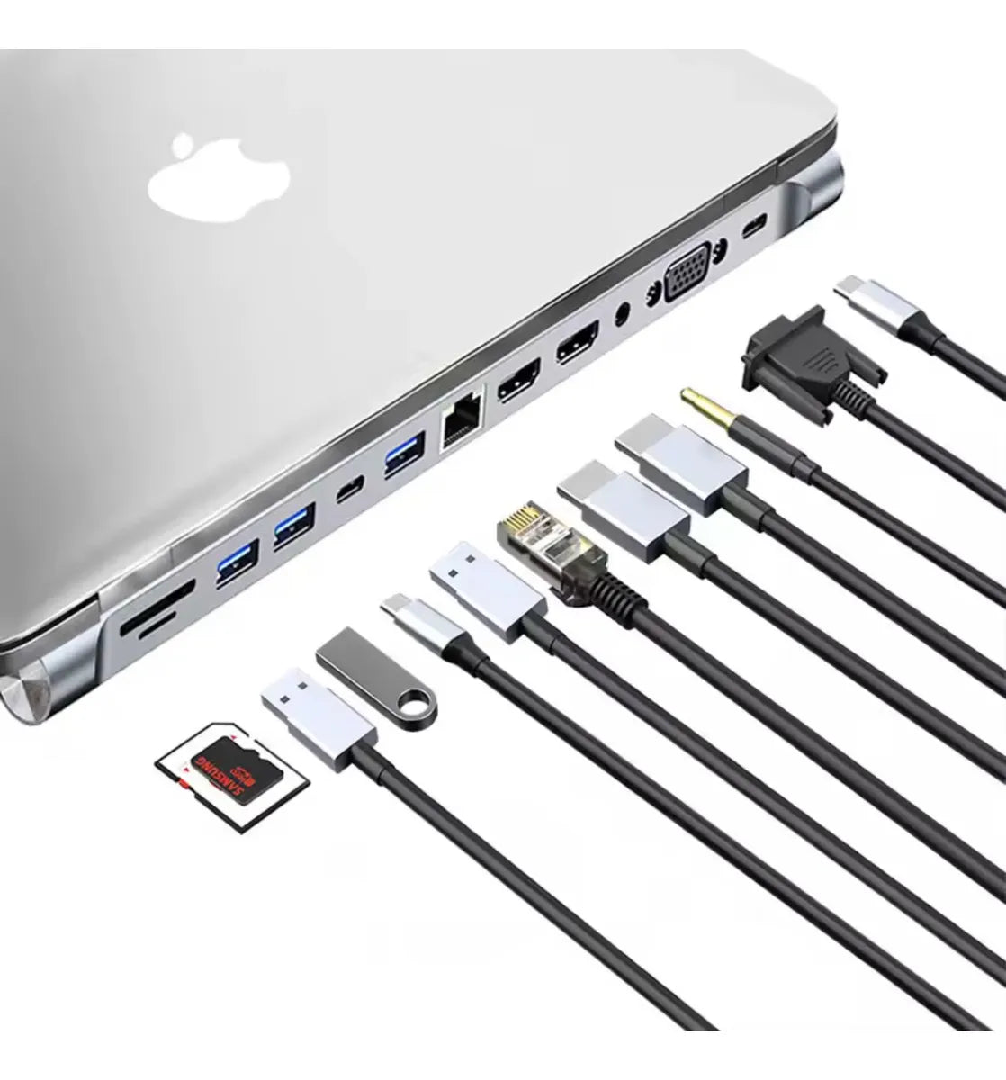 Hub USB-C 12 en 1 - Docking Station Profesional