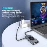 Hub USB-C 14 en 1 con Carga Inalámbrica