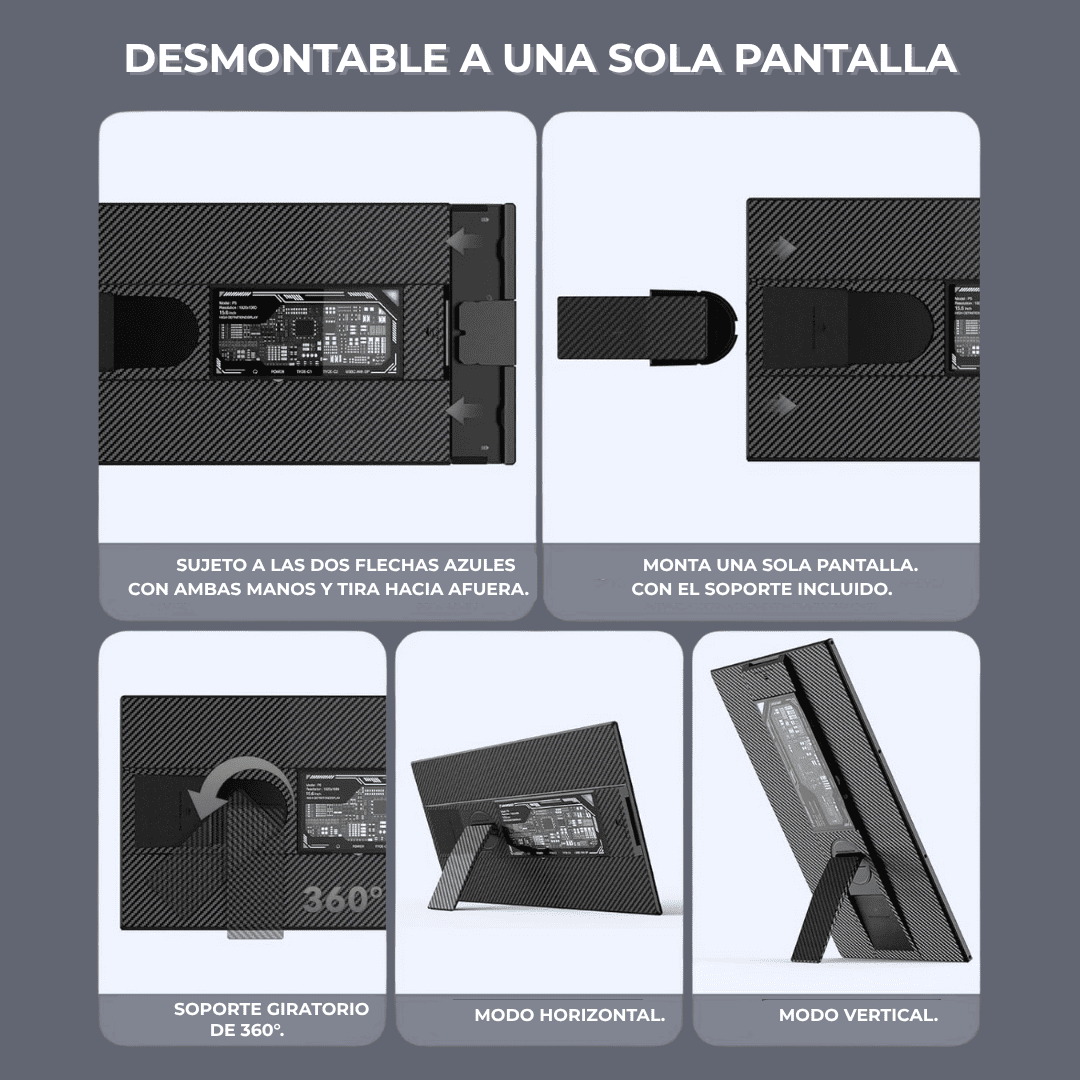 Pantalla Portátil 15.6" Full HD IPS - VARIIC P5 | Monitor Extensor con Stand