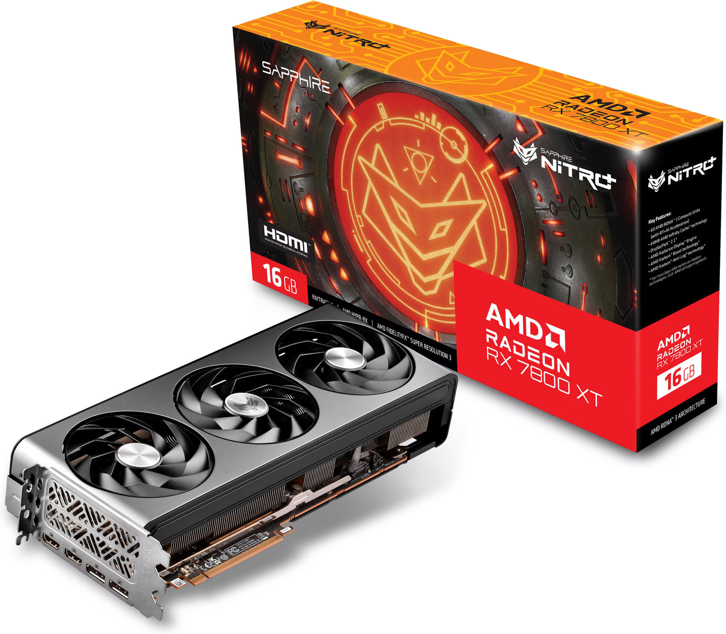 Sapphire Nitro+ Radeon RX 7800 XT Gaming OC 16GB GDDR6